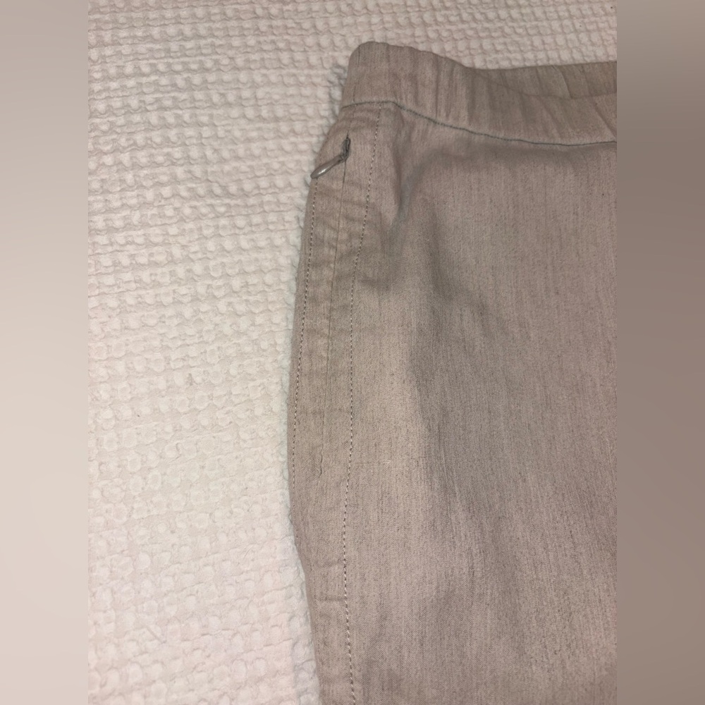 Theory Basic Pull On Pant Caliver Linen Blend Oat… - image 7